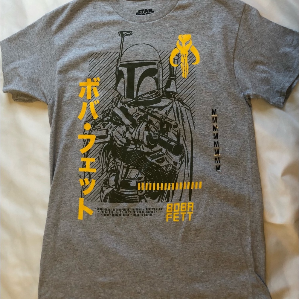 Star Wars Men’s Tee Medium Gray/Green/Yellow - Picture 5 of 10